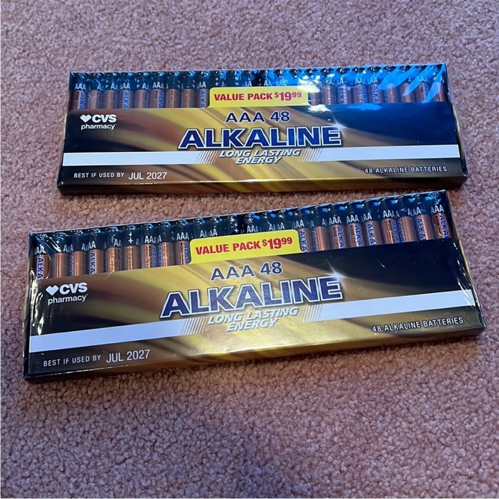 AAA 48 Alkaline Batteries Value Pack